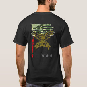 American Eagle Liberty Freedom Patriot Justice for T-shirt