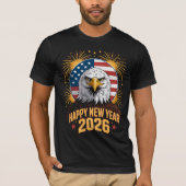 American Eagle Patriotic 2026 New Year T-shirt (Voorkant)