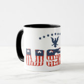 American Eagle Patriotic Grunge Version Mug (Devant gauche)
