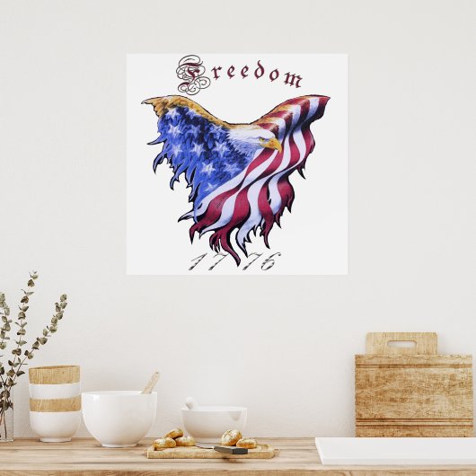 American Eagle - Poster de la liberté (Cuisine)