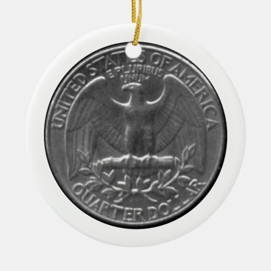 American Eagle Quarter Keramisch Ornament (Voorkant)