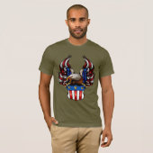 American Eagle, Red White & Blue, Patriot, T-shirt (Voorkant volledig)