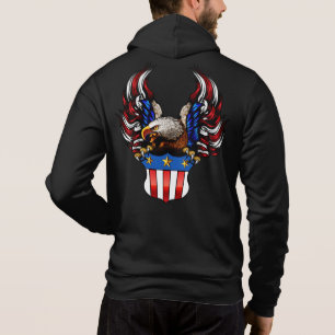 American Eagle, Rood Wit & Blauw, Patriot, Hoodie