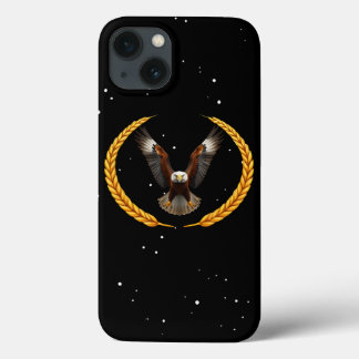 American Eagle Soaring | patriottische krans iPhone 13 Hoesje