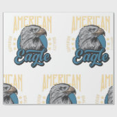 American Eagle Superior Kwaliteit Patriottisch Cadeaupapier (Vlak)