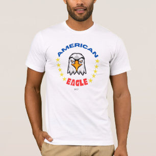 "American Eagle" T-Shirt - Vet design met sterke k