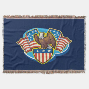 American Eagle Throw Blanket Deken