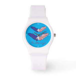 American Eagle Thunder_Cove Patriotic, 4 juli Horloge