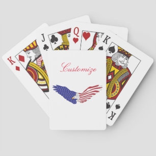 American Eagle Thunder_Cove Patriotic op 4 juli Pokerkaarten