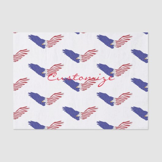 American Eagle Thunder_Cove Patriotic op 4 juli Tissuepapier (Voorkant)