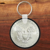 AMERICAN ELLE SILVER DOLLAR-SLEUTELHANGER SLEUTELHANGER (Voorkant)
