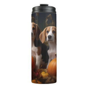 American English Foxhound Puppy Herfstpracht Thermosbeker