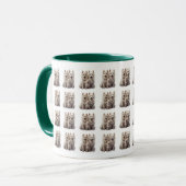 American eskimo chien café Mug (Devant gauche)