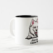 American Eskimo Chien Mug (Devant gauche)