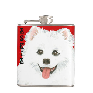 American Eskimo Dog Color Block Heupfles