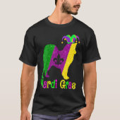 American Eskimo Dog Lover Mardi Gras Carnival Jest T-shirt (Voorkant)
