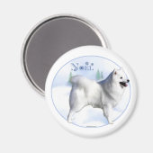 American Eskimo Dog Noel - Magneet (Voorkant / Achterkant)