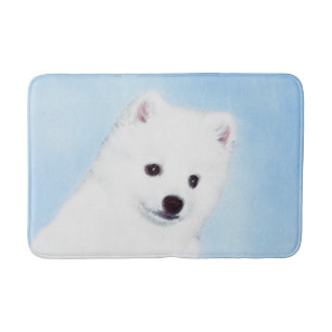 American Eskimo Dog Painting - Original Dog Art Badmat