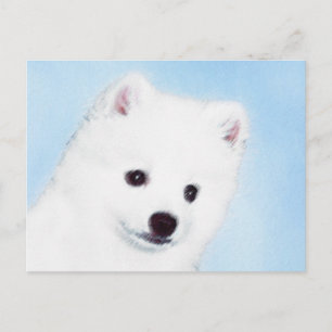 American Eskimo Dog Painting - Original Dog Art Briefkaart