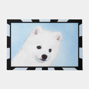 American Eskimo Dog Painting - Original Dog Art Deurmat
