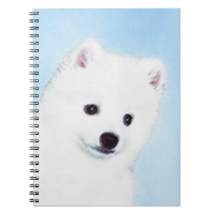 American Eskimo Dog Painting - Original Dog Art Notitieboek