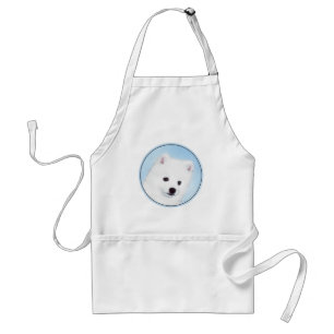 American Eskimo Dog Painting - Original Dog Art Standaard Schort