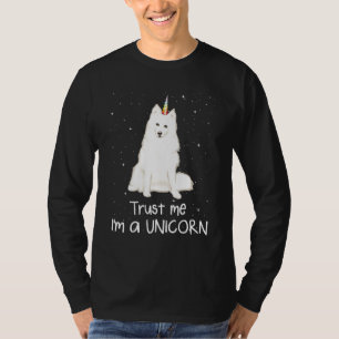 American Eskimo Dog Trust me I m A unicorn Dog T-shirt