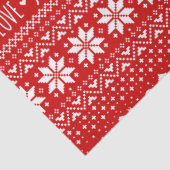 American Eskimo Dogs Kerstmis Holiday Tissuepapier (Detail)