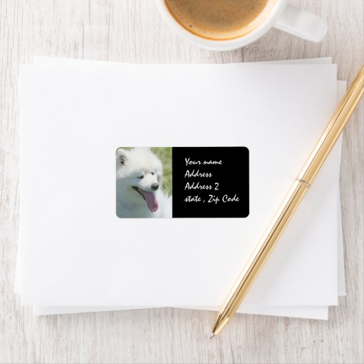 American Eskimo étiquette d'expédition (En situation)