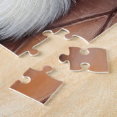 American Eskimo Fireplace with Christmas Lights Legpuzzel (Zijkant)