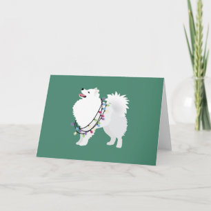 American Eskimo kerstdesign Feestdagen Kaart