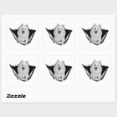 American Eskimo Lovers Vierkante Sticker (Vel)