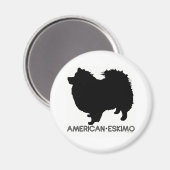 American Eskimo Magnet (Recto/Verso)