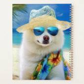 American Eskimo on Beach, cadeau d'été pour amoure (Dos)