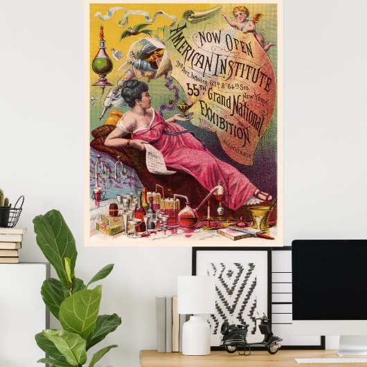 American Expo avec affiche frontière (Bureau à domicile)