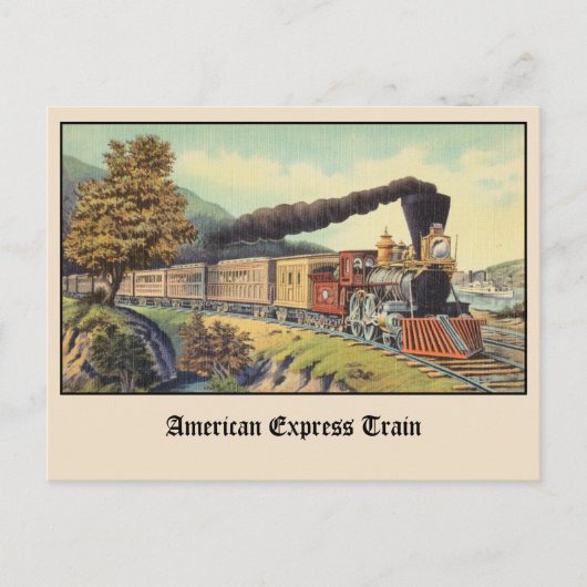 American Express Train Briefkaart (Voorkant)