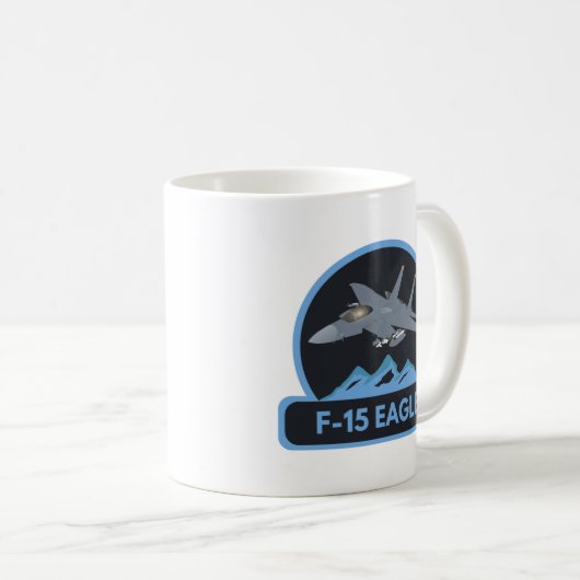 American F-15 Eagle Jet Fighter Koffiemok (Voorkant rechts)