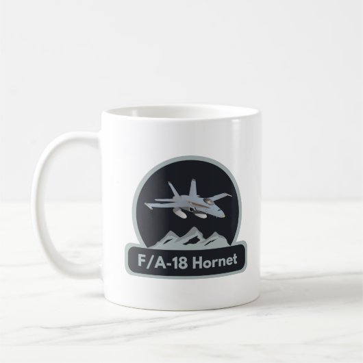 American F/A-18 Jet Fighter Koffiemok (Links)
