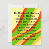 American Family Reunion Invitation barbecue grill (Dos)