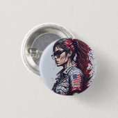 american fan 12 ronde button 3,2 cm (Voorkant /achterkant)