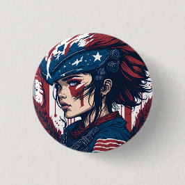 american fan 15 ronde button 3,2 cm