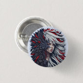 american fan 22 ronde button 3,2 cm (Voorkant /achterkant)