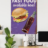 American Far Food Food Poster. Poster (Thuiskantoor)