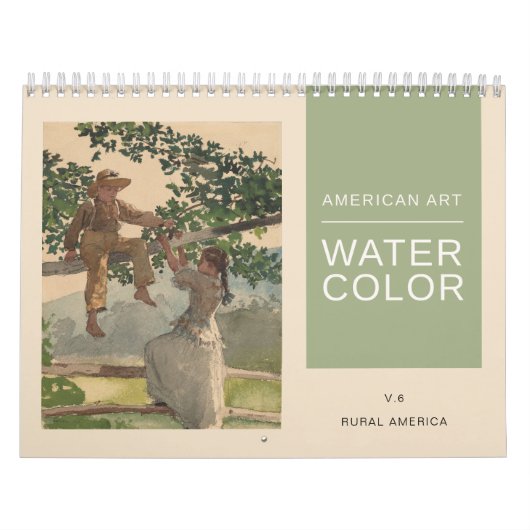 American Fine Art Waterverf Rural America Scenes Kalender (Hoes)