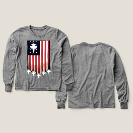 American Flag 4th of July-65079 (Motif recto et verso)