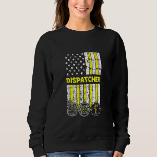American Flag 911 Operator Dispatch Er Police Fire Trui