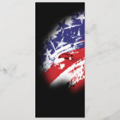American Flag Abstrait Distressed Reception Menu (Dos)