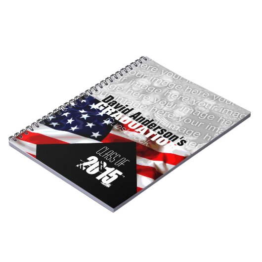 American Flag Afstuderen Class of 2018 Guest Book Notitieboek (Linkerzijde)