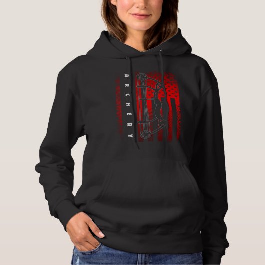 American Flag Archery Hoodie (Voorkant)