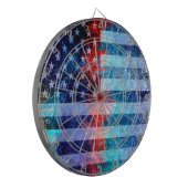 American Flag Art Grunge #6 Dartbord (Voorkant Links)